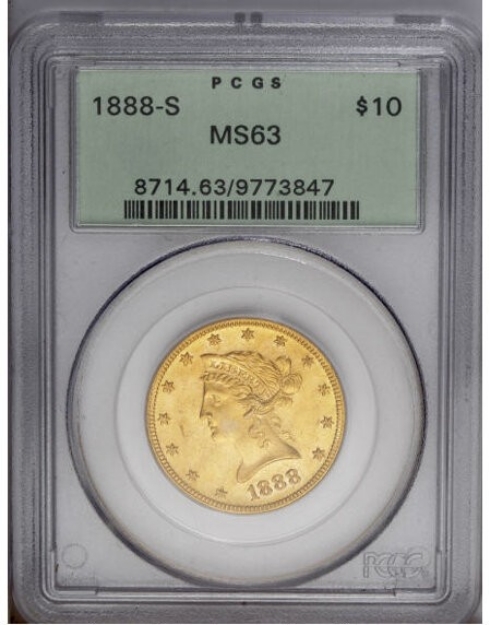 1888S $10 Liberty Eagle MS63